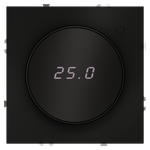 Терморегулятор электронный VOLTUM S70 с индикацией и датчиком, для теплого пола, (черный матовый)