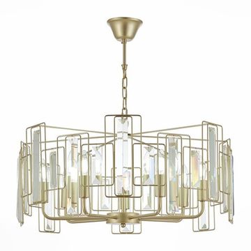 SLE103403-07 Светильник подвесной Шампань/Прозрачный E14 7*40W GIANO