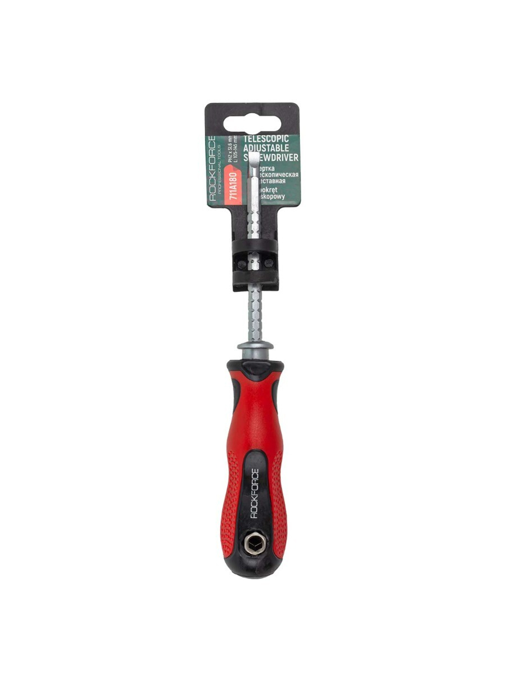 Отвертка телескопическая переставная PH2хSL6мм RockForce RF-711A180