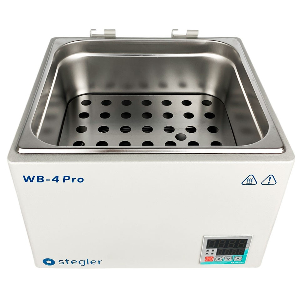 Водяная баня Stegler WB-4 Pro (15 л, Tкомн.+5...100 °С, 4 места)