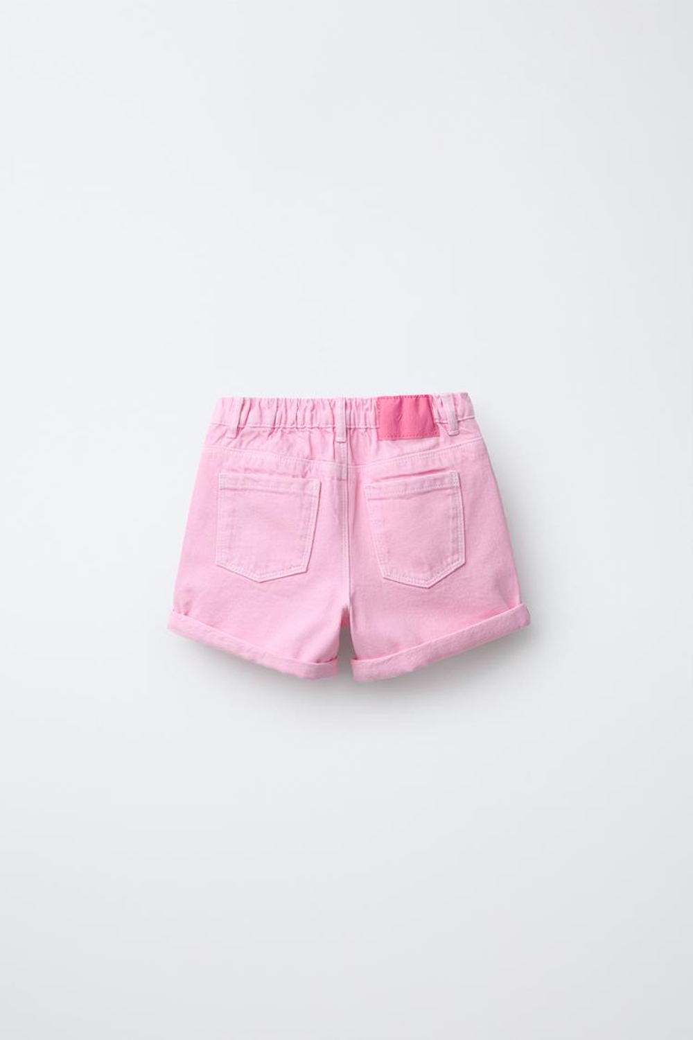 ZARA БЕРМУДЫ ИЗ САРЖИ FIT, РОЗОВЫЙ