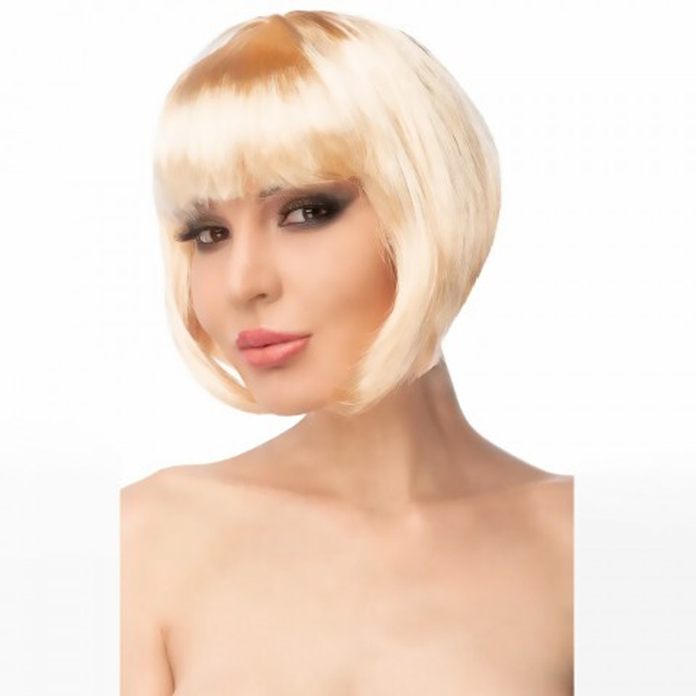 Парик "Моммо" Джага-Джага прямое каре с челкой, бежевый