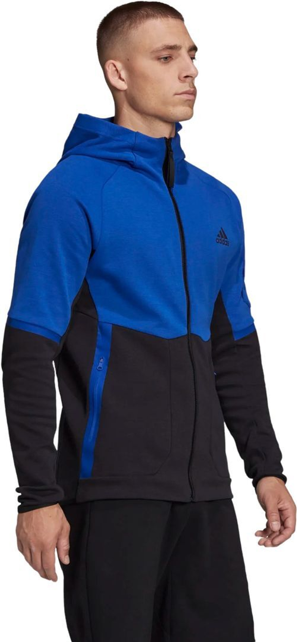 Толстовка Adidas M D4GMDY FZHD синий