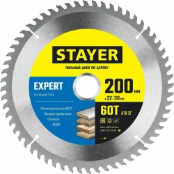 Диск пильный по дереву Точный рез (250x32/30 мм; 60T) Stayer 3682-200-32-60_z01