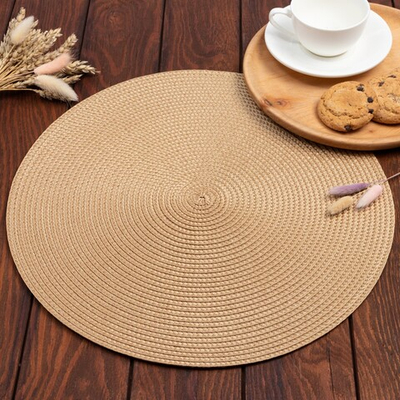 Салфетка сервировочная Классика d 38 см (золото)