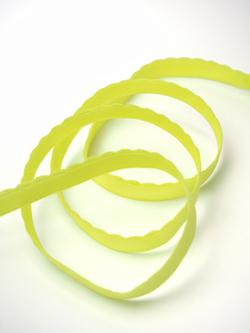 Резинка отделочная лимон-лайм неоновая ажурная ширина 11 мм