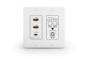 Wyrestorm SW-130-TX-US - настенный HDBT передатчик c 3 входами (2 HDMI, USB-C), USB хост, CEC, (4K: 100м), 2-gang US