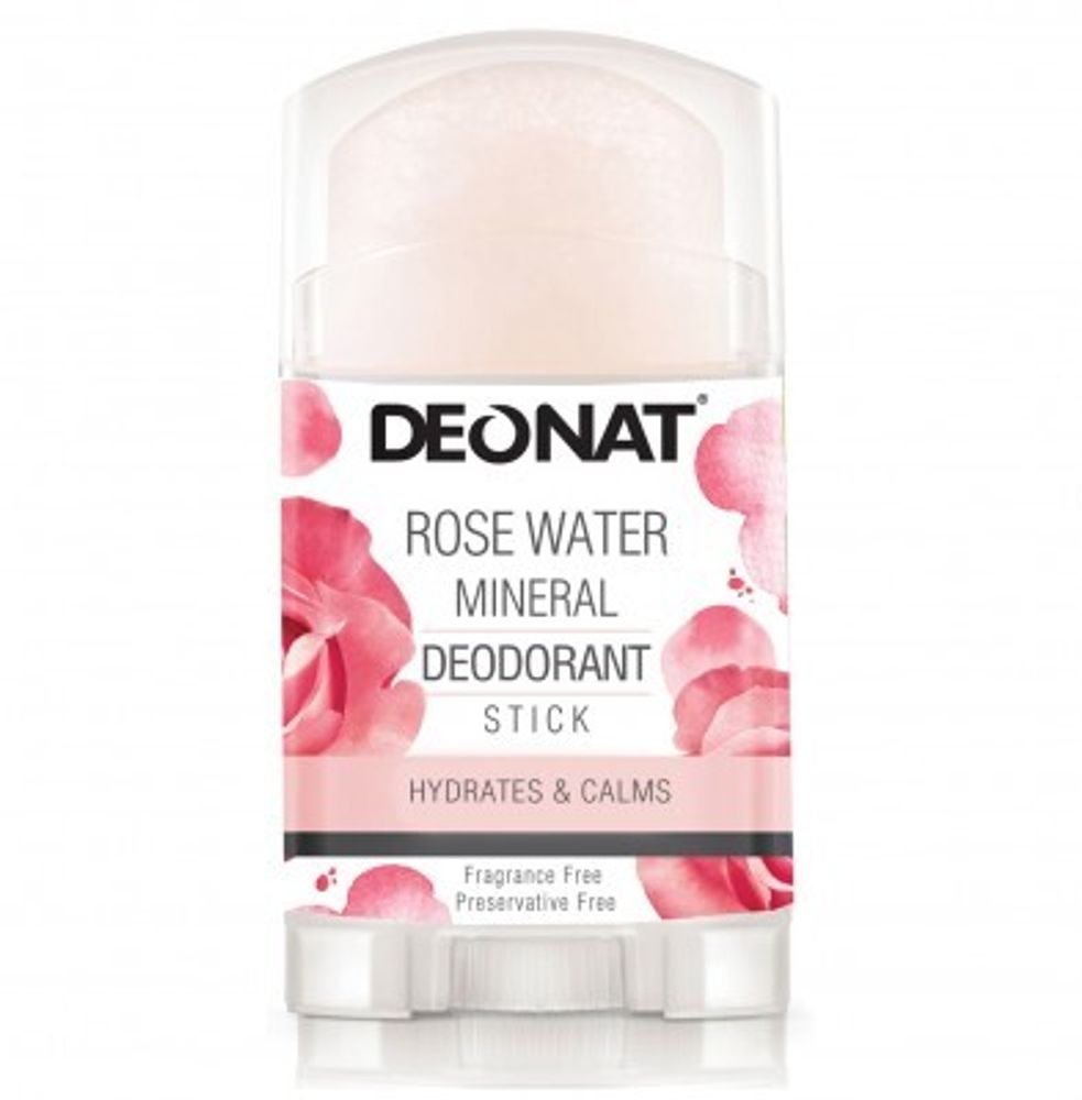 Дезодорант-кристалл калиевый с розовой водой | Deonat