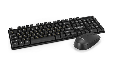 Беспроводная клавиатура и мышь ExeGate MK 210 Black