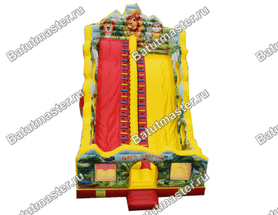 Коммерческий батут-горка "Царь зверей-2"