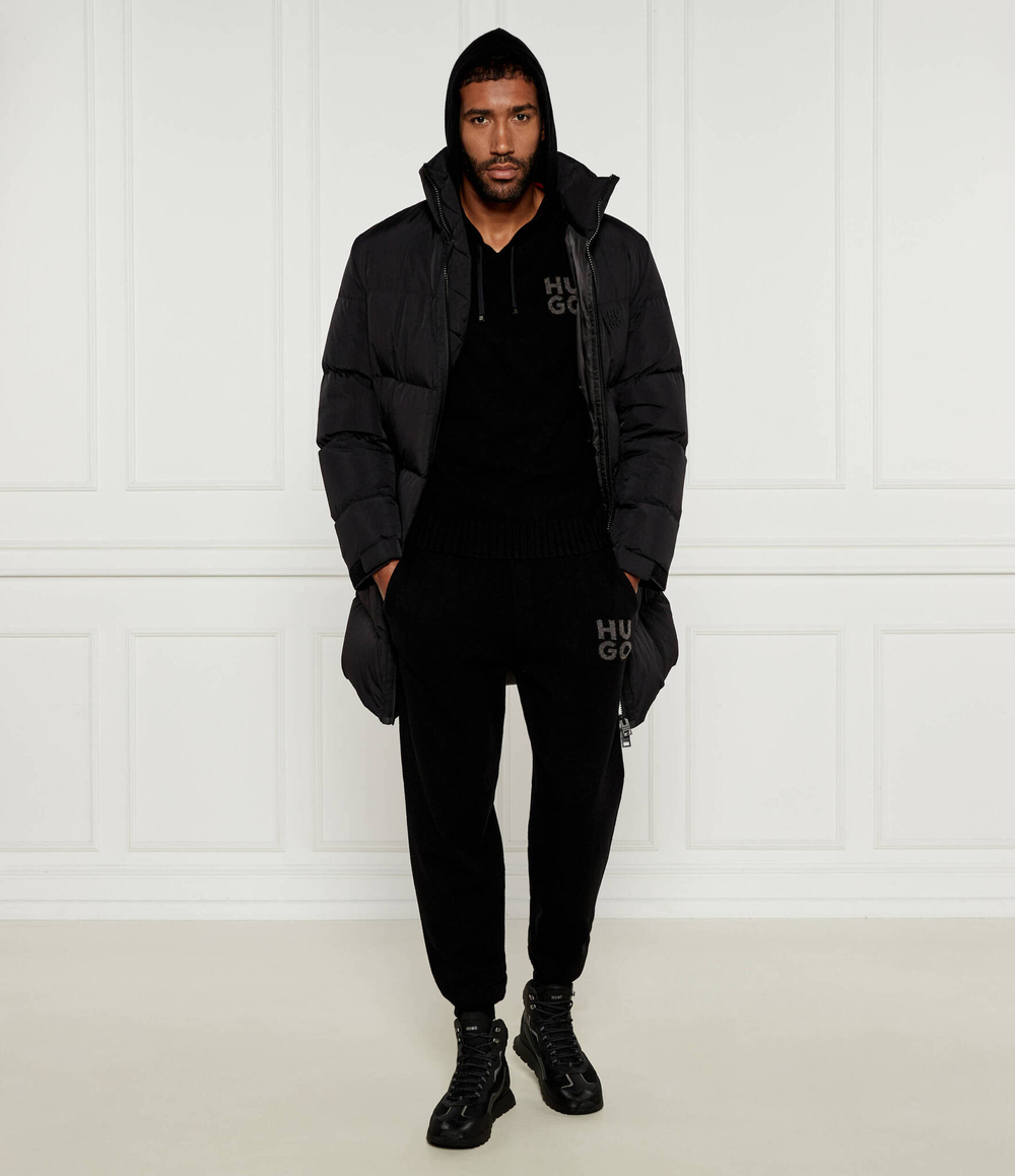 Хлопковые спортивные штаны San Steero-L HUGO - черный(50524528)