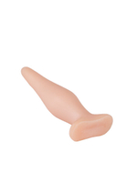 Телесная анальная пробка с широким основанием - 14 см. (Цвет: телесный)
