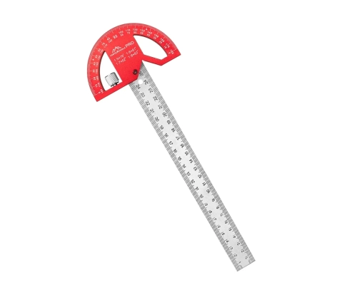 ЛИНЕЙКА РАЗМЕТОЧНАЯ VERTEXTOOLS PROFI 7в1, 300х25мм INOX+AL толщина 1,7 мм