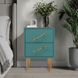 Тумба Арт Колор matte Стайл Голд Пастельно-синий матовый