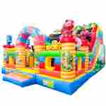 Коммерческий надувной батут «Дружная компания»,  8*6*5 м.