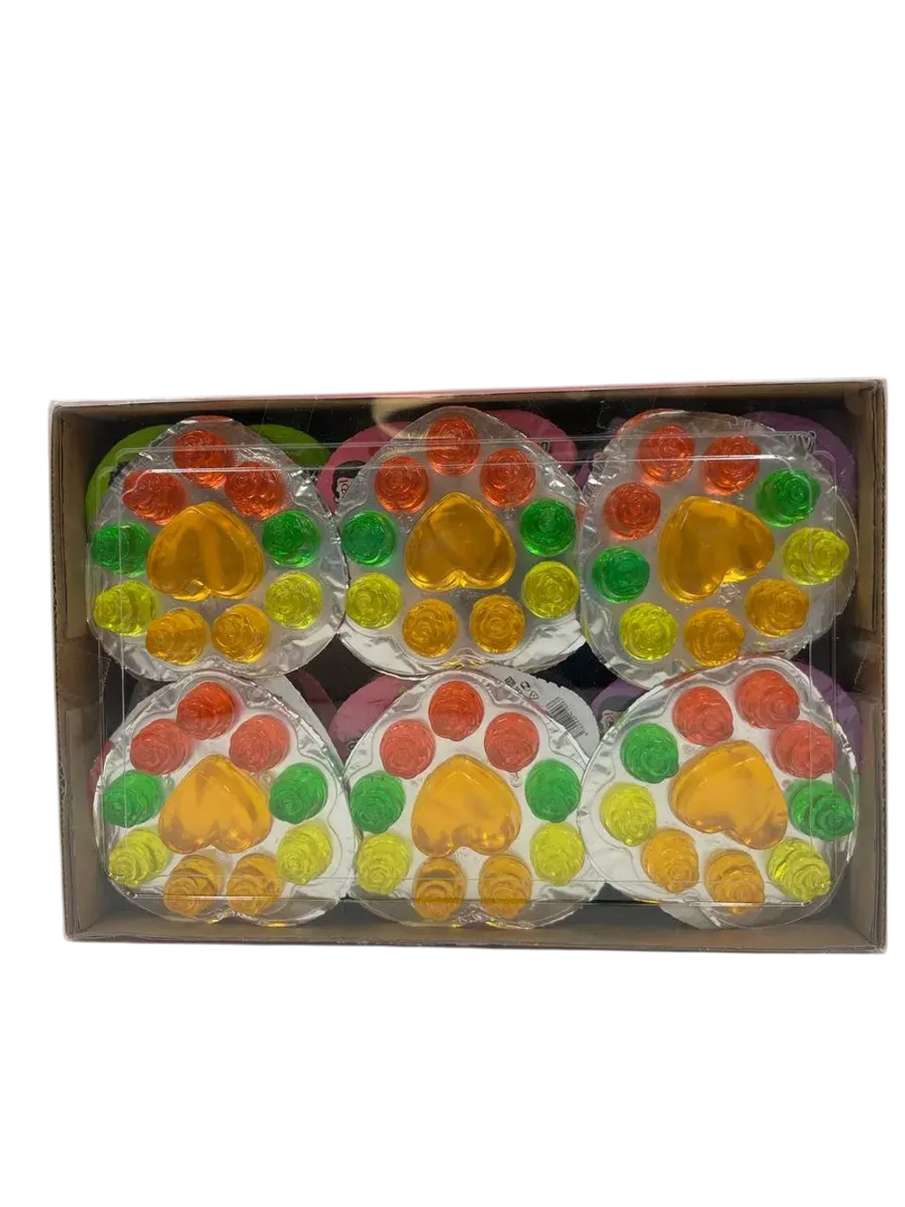 Фруктовое желе в форме сердца и роз, Love