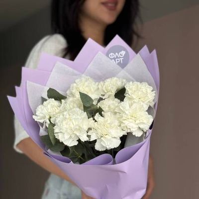 Букет белых диантусов