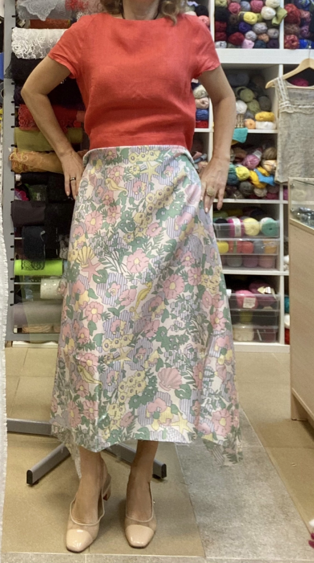 Ткань натуральный шелк 100% (Италия) ш-140см  цена за 1м