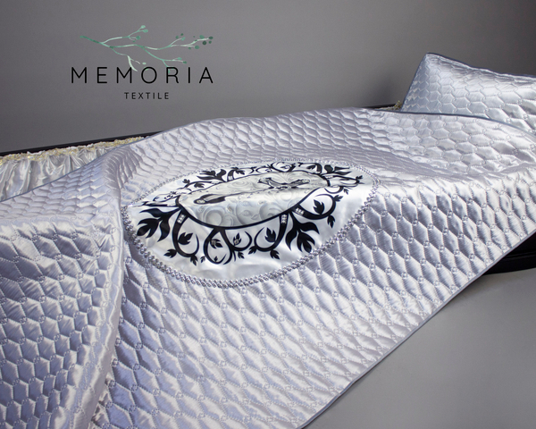 Комплект ритуальный "Голгофа" в овале серебро