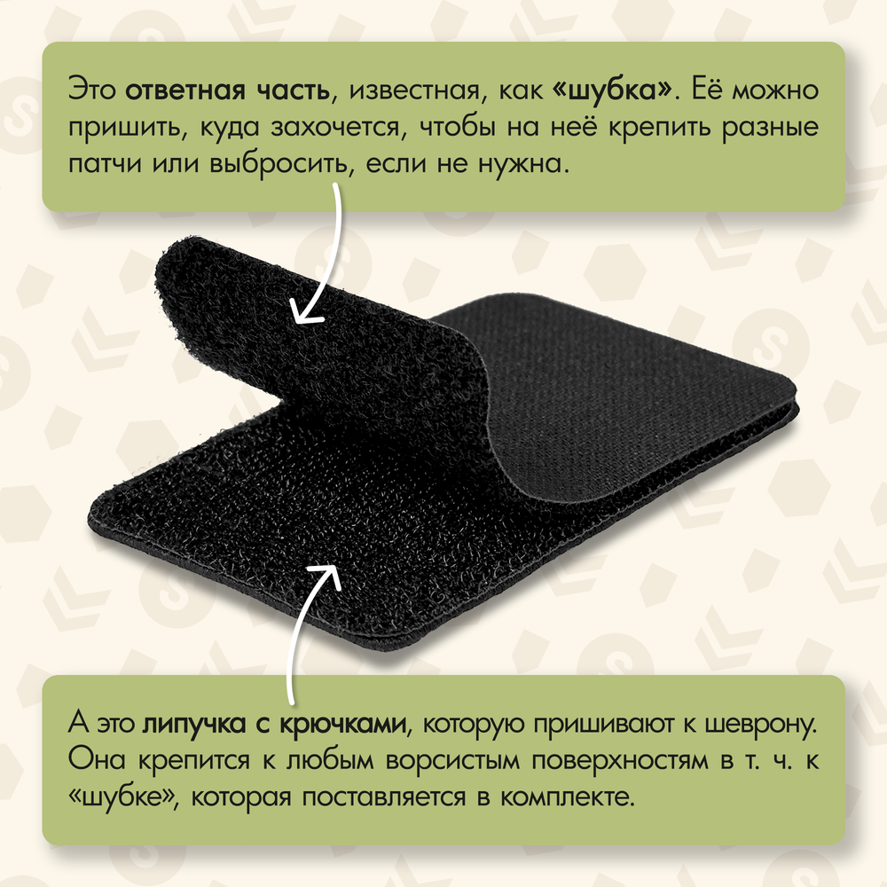 Нашивка на одежду, патч, шеврон на липучке "ВОГ простит" (Красный) 7,9х6,4 см