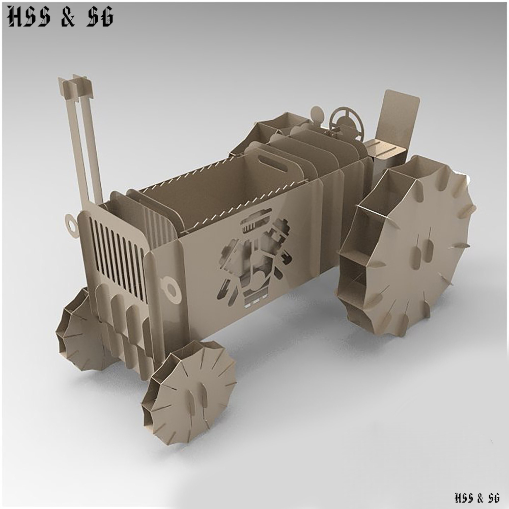 HSS&SG Макет Мангал в виде трактора