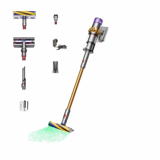 Вертикальный беспроводной пылесос Dyson V15 Detect Absolute SV47 (Gold / Gold) EU (Наша вилка)