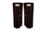 UGG Перчатки Замшевые Женские Коричневые