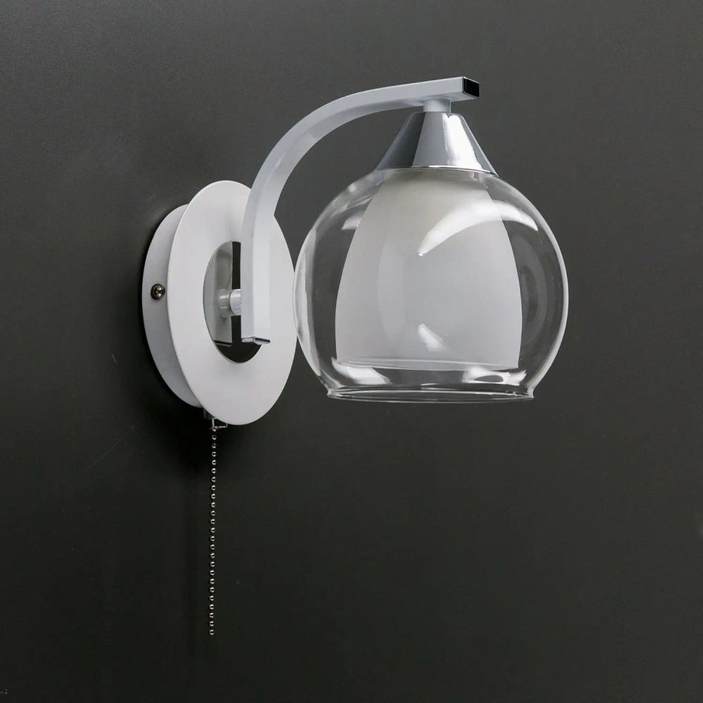 Citilux Кристи CL152310 Бра с выключателем Белое Хром