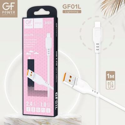 GFPower 01L USB (m)-Lightning (m) 1м 2.4A ПВХ белый
