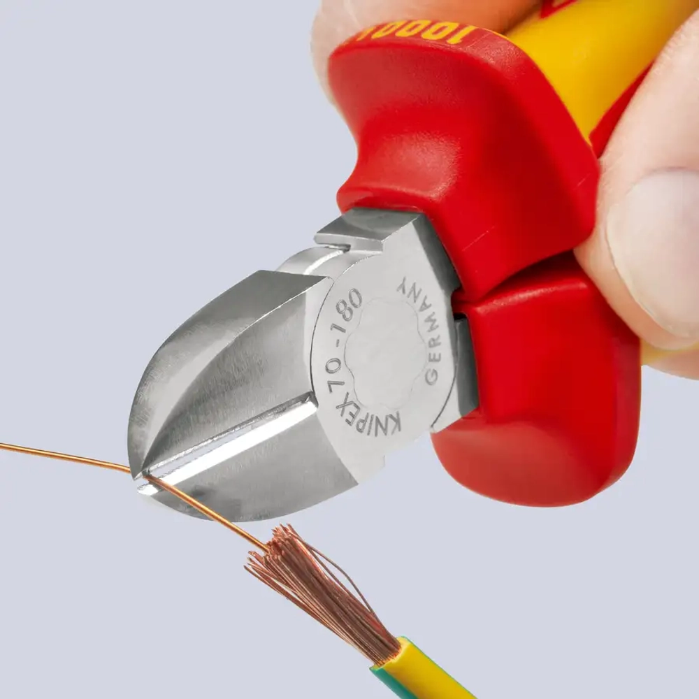 Кусачки боковые хромированные 180 мм Knipex 70 06 180 SB