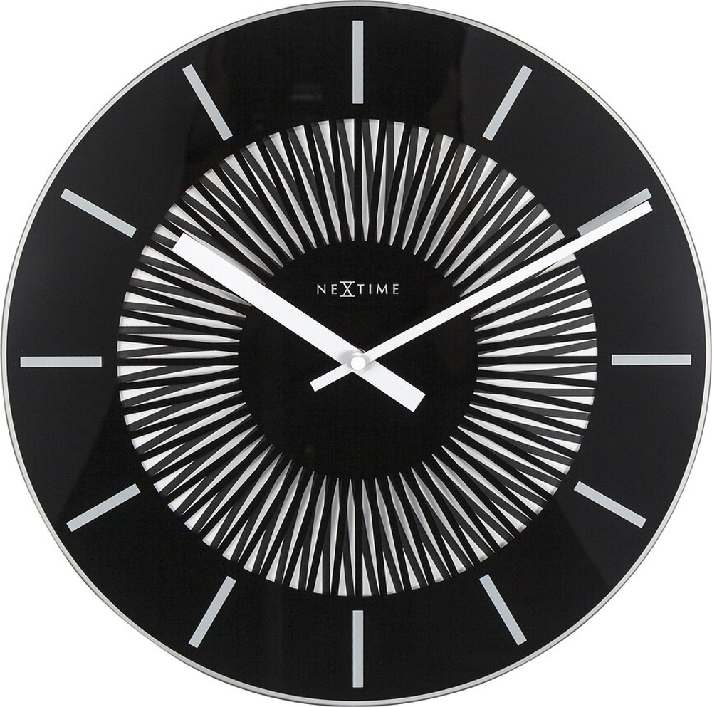 Настенные часы NeXtime Funky Motion, стекло, 35 см