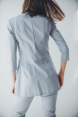 Блуза женская м272 toray твил серый529