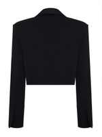 Жакет короткий с лацками из атласа