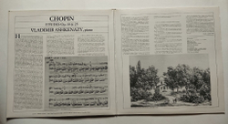 Винтажная виниловая пластинка LP Chopin Шопен Vladimir Ashkenazy Владимир Ашкенази Etudes Op. 10 and 25 (France 1972)