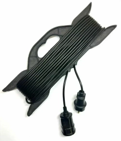 Удлинитель на рамке уличный силовой для сварки ПВС 2х1.5 мм 50 метров, 1 гнездо черный