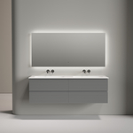 Тумба подвесная Sancos Folk c двумя ящиками 790х445х500, Ergraut soft, FL80ES