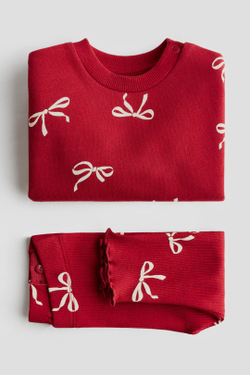 H&M Комплект из толстовки и легинсов, красный