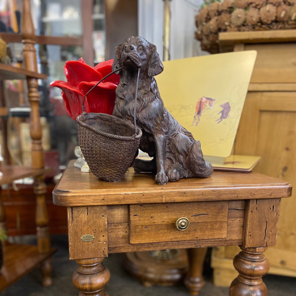 Собака с корзинкой 32 см