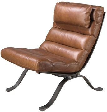 Кресло из темно-коричневой кожи модель 5161 Испания 