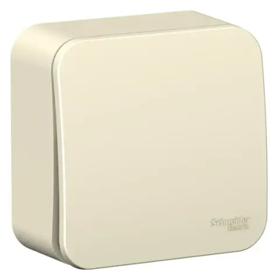 BLANCA О/У 1-клавишный ВЫКЛЮЧАТЕЛЬ (сх.1), 10А, 250В, МОЛОЧНЫЙ