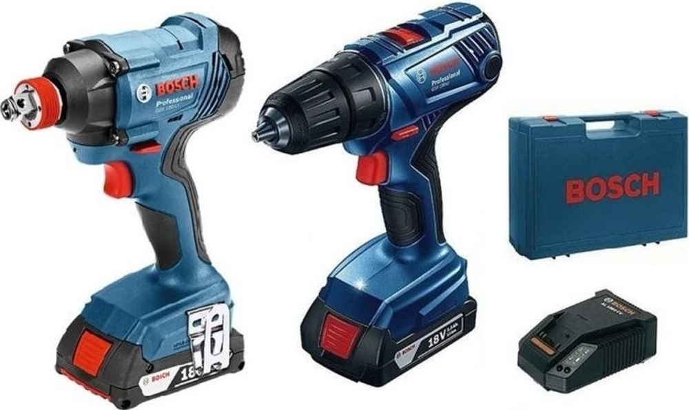 Набор аккумуляторного инструмента BOSCH GDX 180-LI + GSR 180-LI 06019G5222 2х1,5Ач