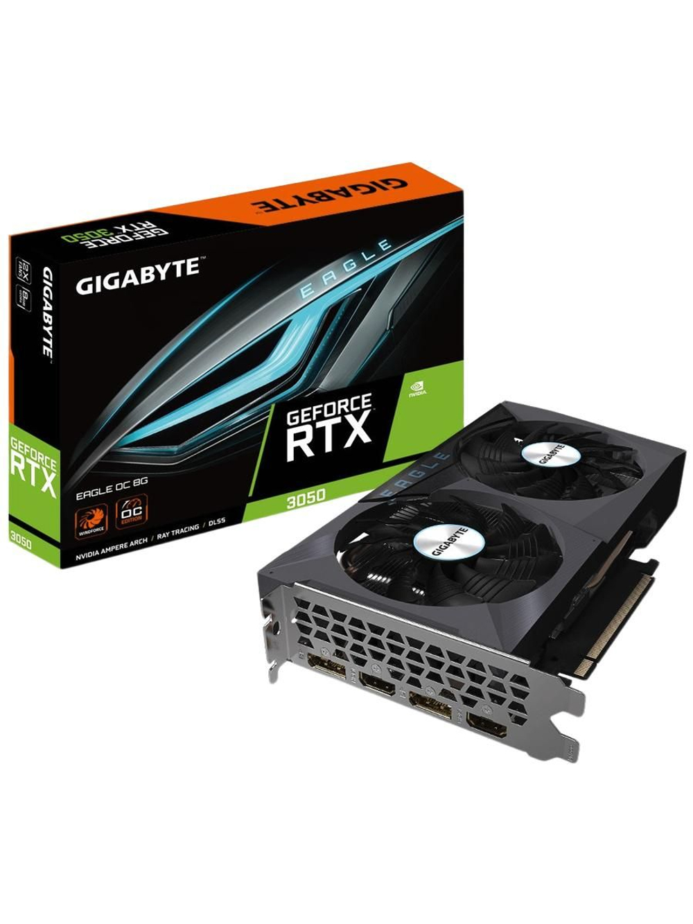 Видеокарта GIGABYTE GeForce RTX 3050 EAGLE OC 8Gb