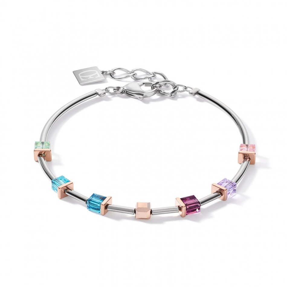 Браслет Coeur de Lion Multicolor 5062/30-1578 цвет голубой, розовый, зеленый