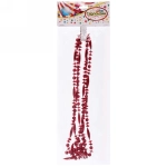 Бусы на ёлку 2м «Бриллианты», Красный