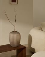 Ваза Lumia из стекла бежевого цвета  27см