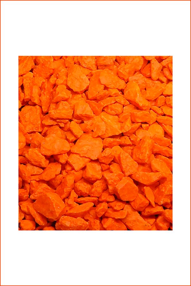 Камень окрашенный оранжевый «Евромульча» 20 кг
