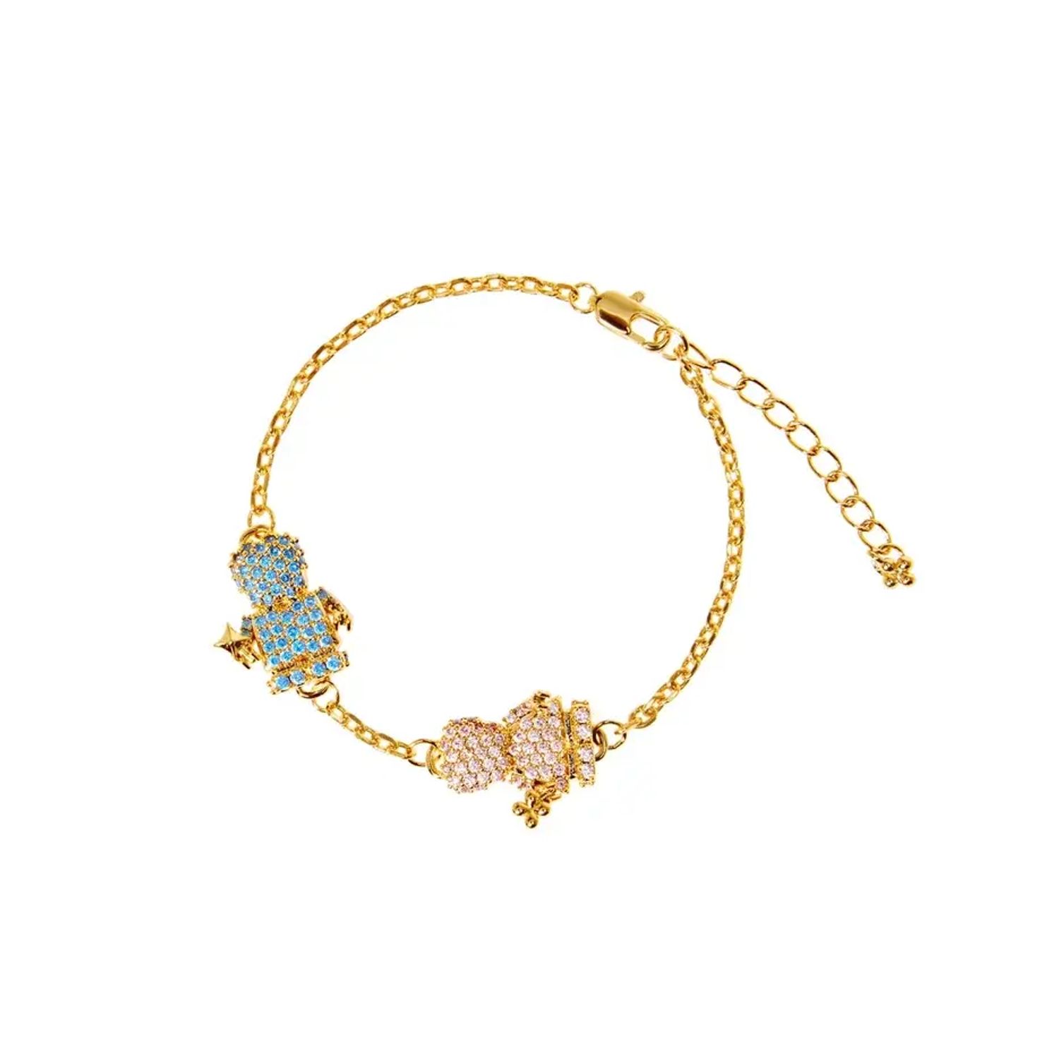 Браслет Gold Precious Bracelet Boy & Girl - Blue + Pink