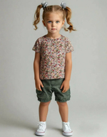 10542 Футболка для девочки кулирка цветочная полянка (64-122/128)