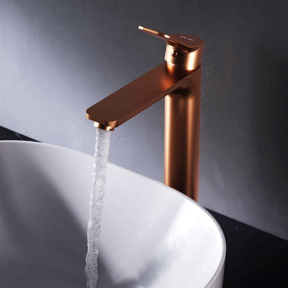 Смеситель для раковины, высокий, розовое золото AM.PM X-Joy F85A92044