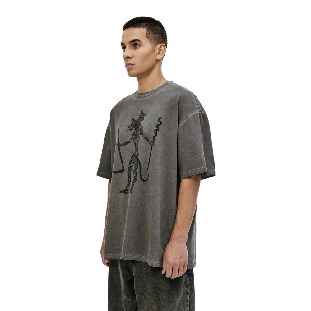 Футболка Волчок Orthrus серая